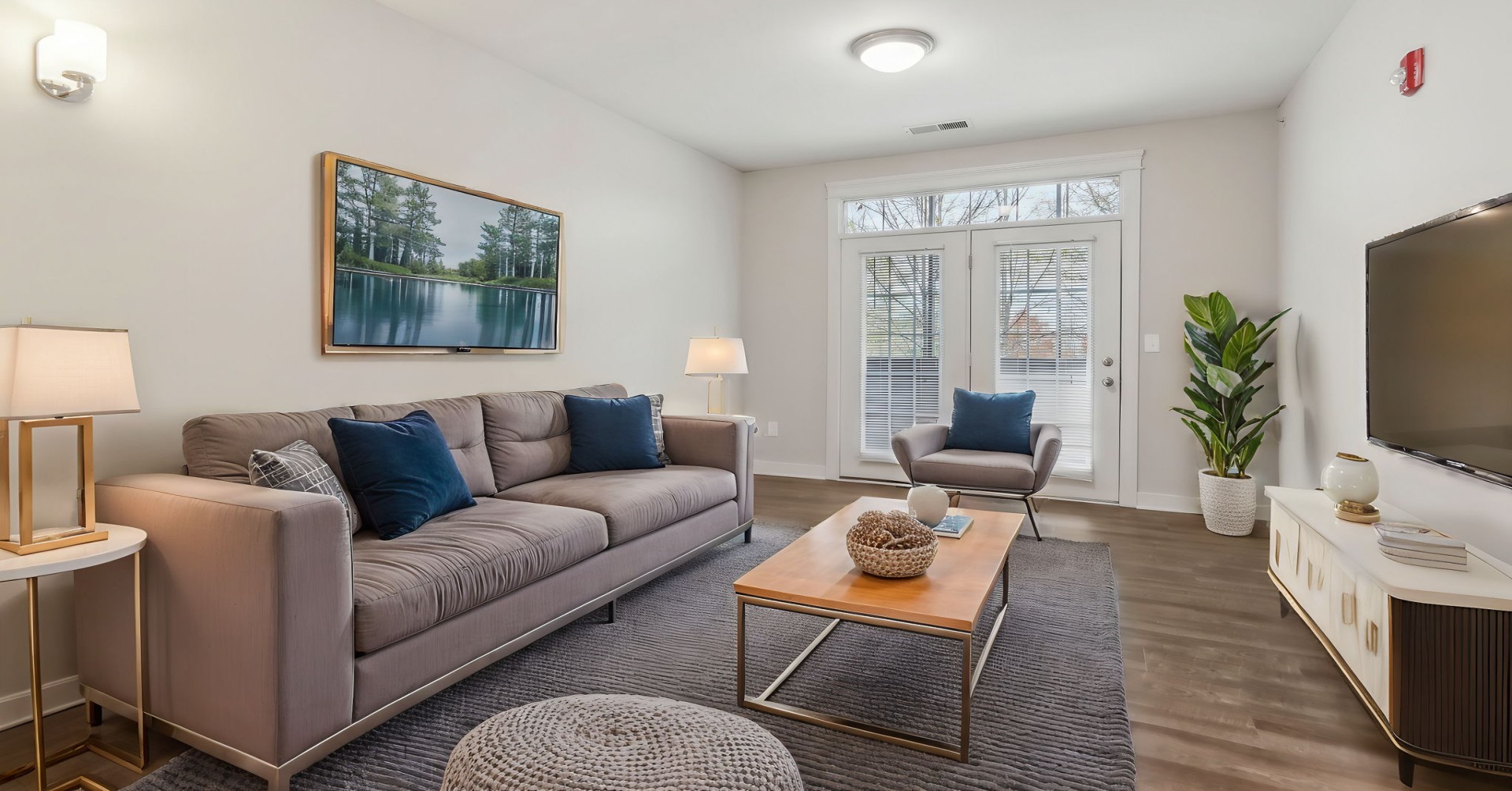 City Flats Walnut Living Room